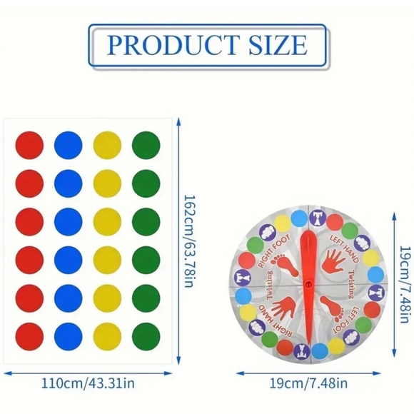 GAME SPINNER CHOICE tribute to TWISTER themed game - Picture 4 of 8